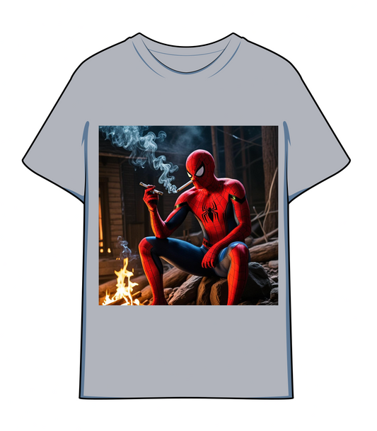 Spider Man Getting High T shirt