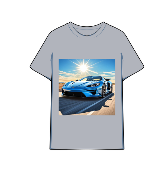 Graphic of a Sports Car on T shirt